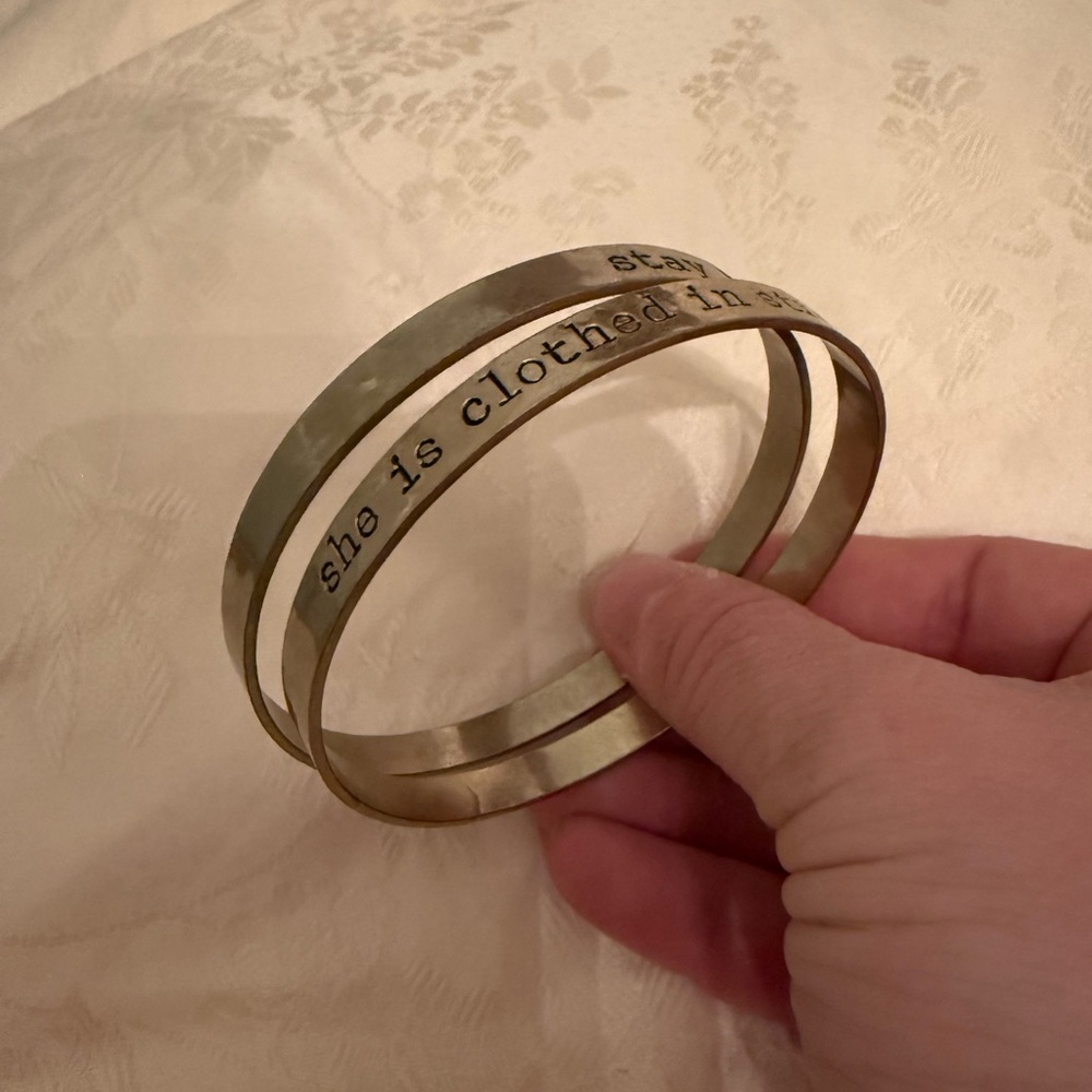 Gold Bangles Set of 2
